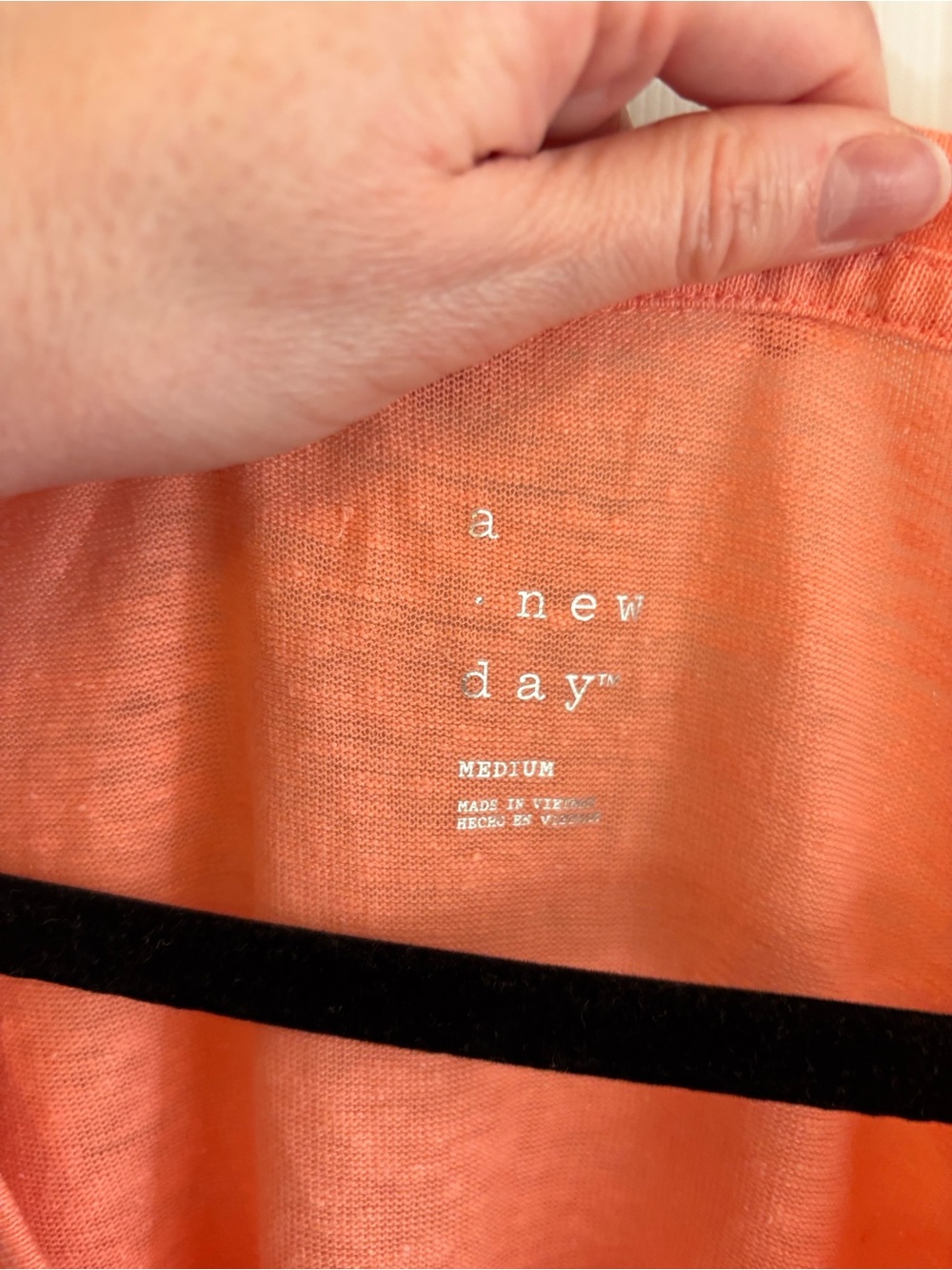 a new day Coral V-Neck Short Sleeve Tee - Picture 2 of 6
